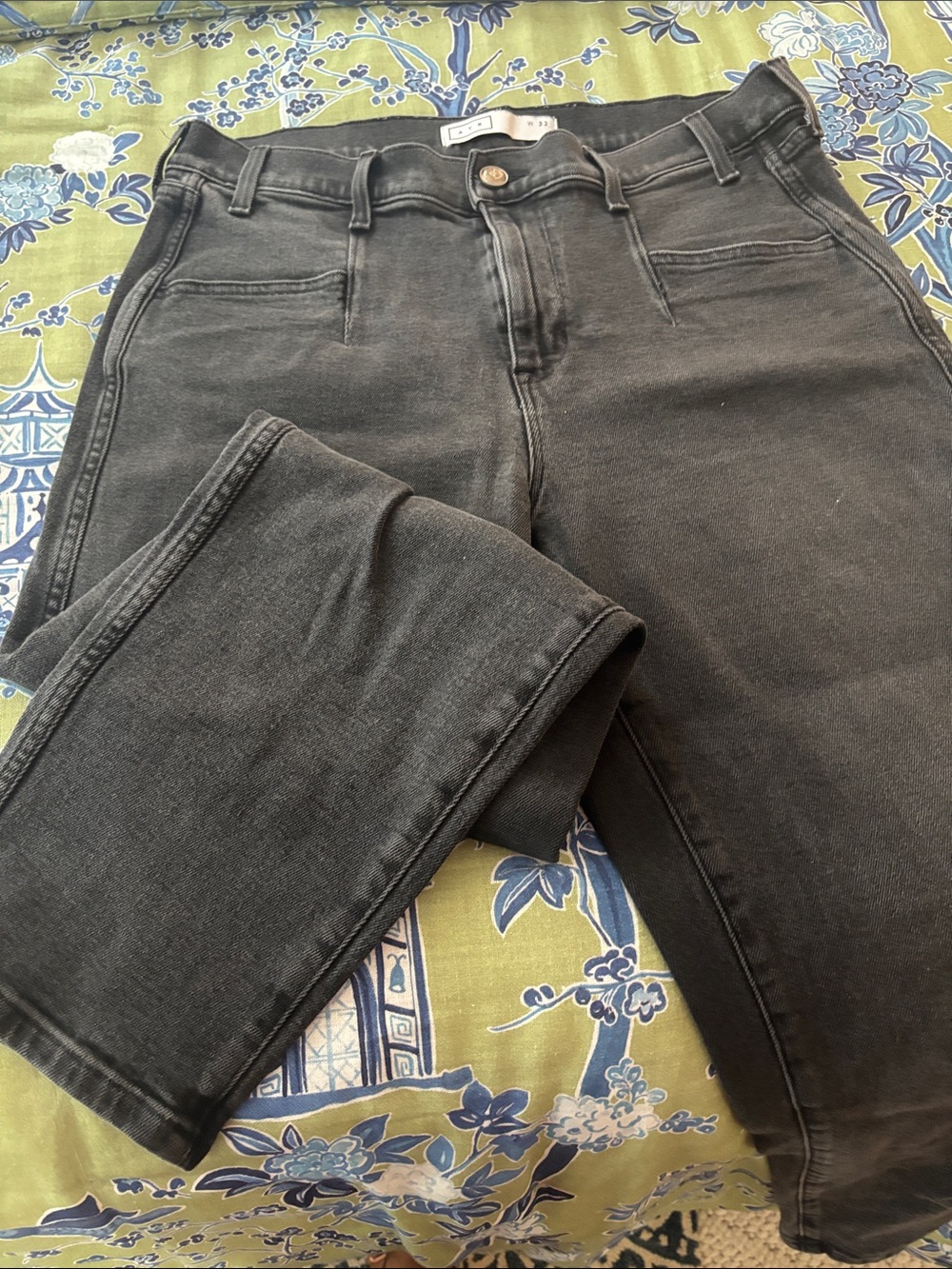 Washed black jeans